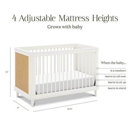 NamesakeNamesake Marin with Cane 3-in-1 Convertible CribBabysupermarket