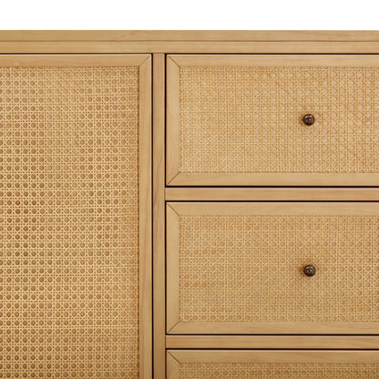 Namesake Dressers Honey/Honey Cane Namesake Marin with Cane Chifforobe