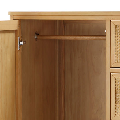 Namesake Dressers Honey/Honey Cane Namesake Marin with Cane Chifforobe