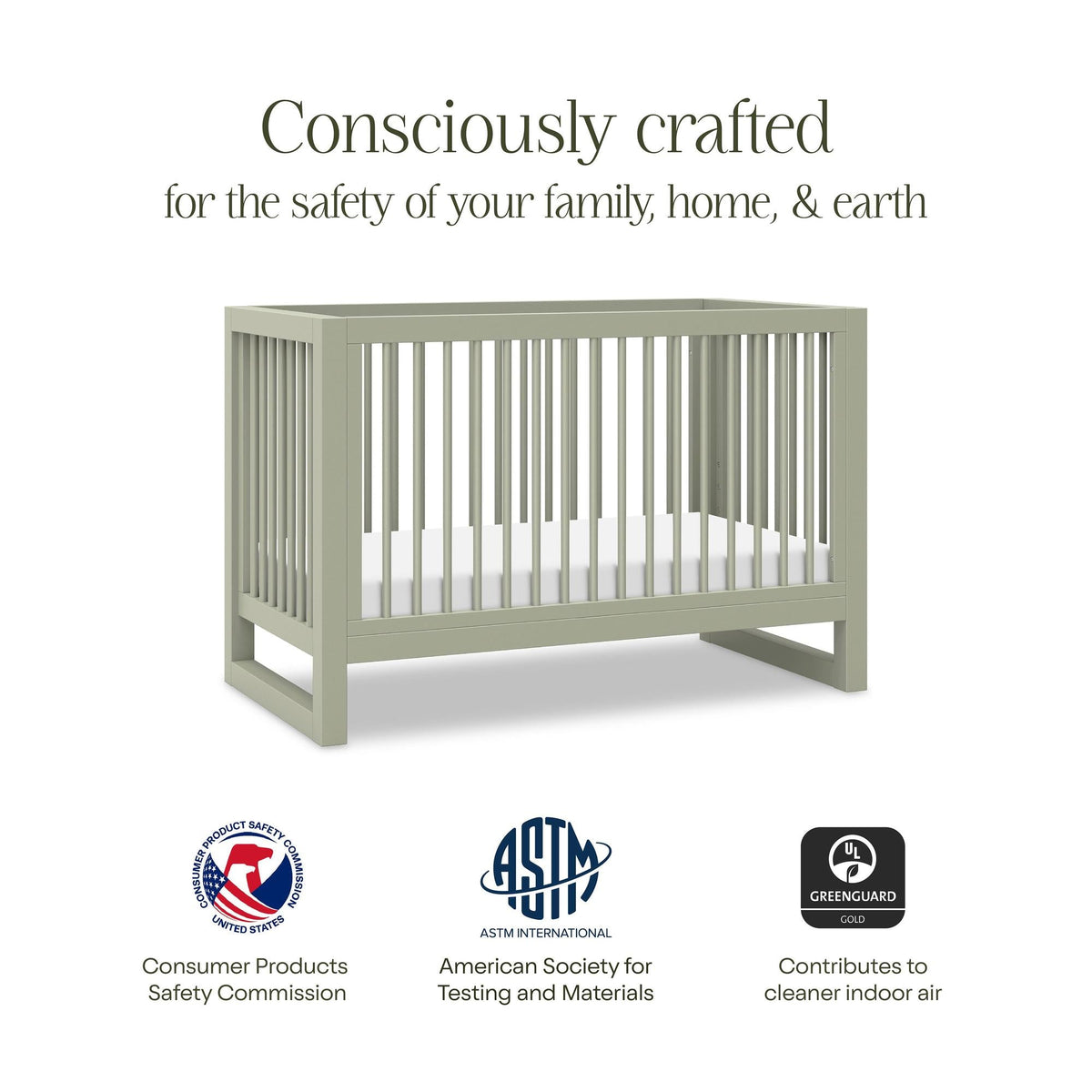 NamesakeNamesake Nantucket 3-in-1 Convertible Crib with Toddler Bed Conversion KitBabysupermarket
