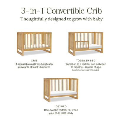NamesakeNamesake Nantucket 3-in-1 Convertible Crib with Toddler Bed Conversion KitBabysupermarket