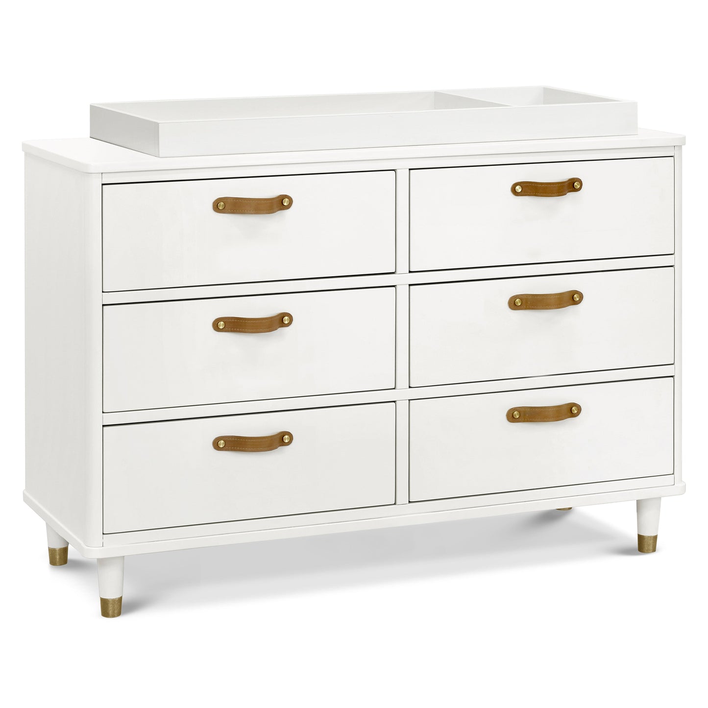 Namesake Dressers Warm White Namesake Tanner 6-Drawer Dresser