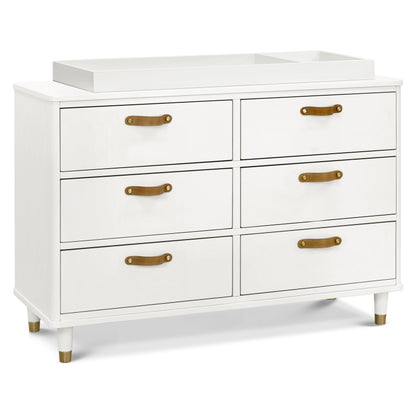 Namesake Dressers Warm White Namesake Tanner 6-Drawer Dresser