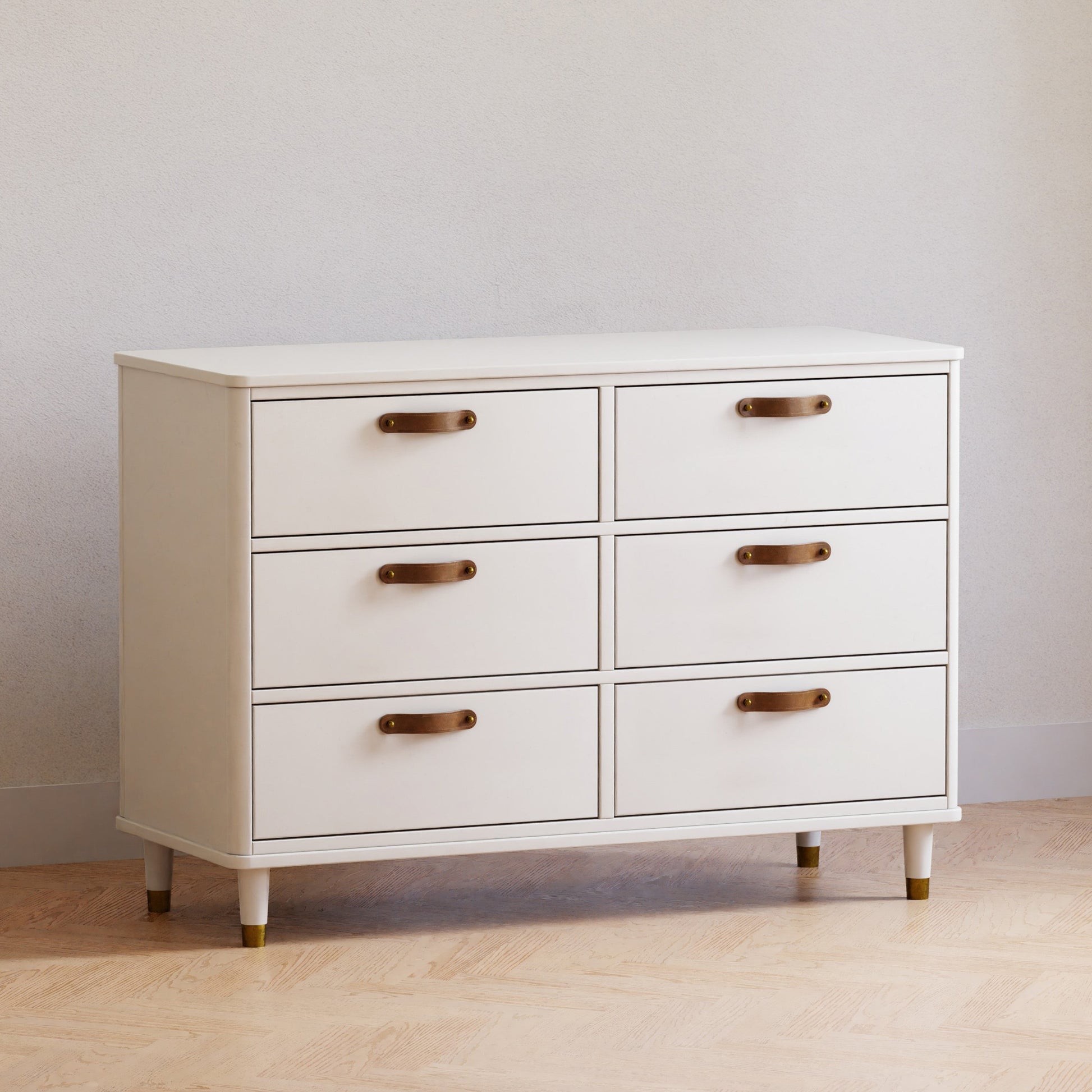 Namesake Dressers Warm White Namesake Tanner 6-Drawer Dresser