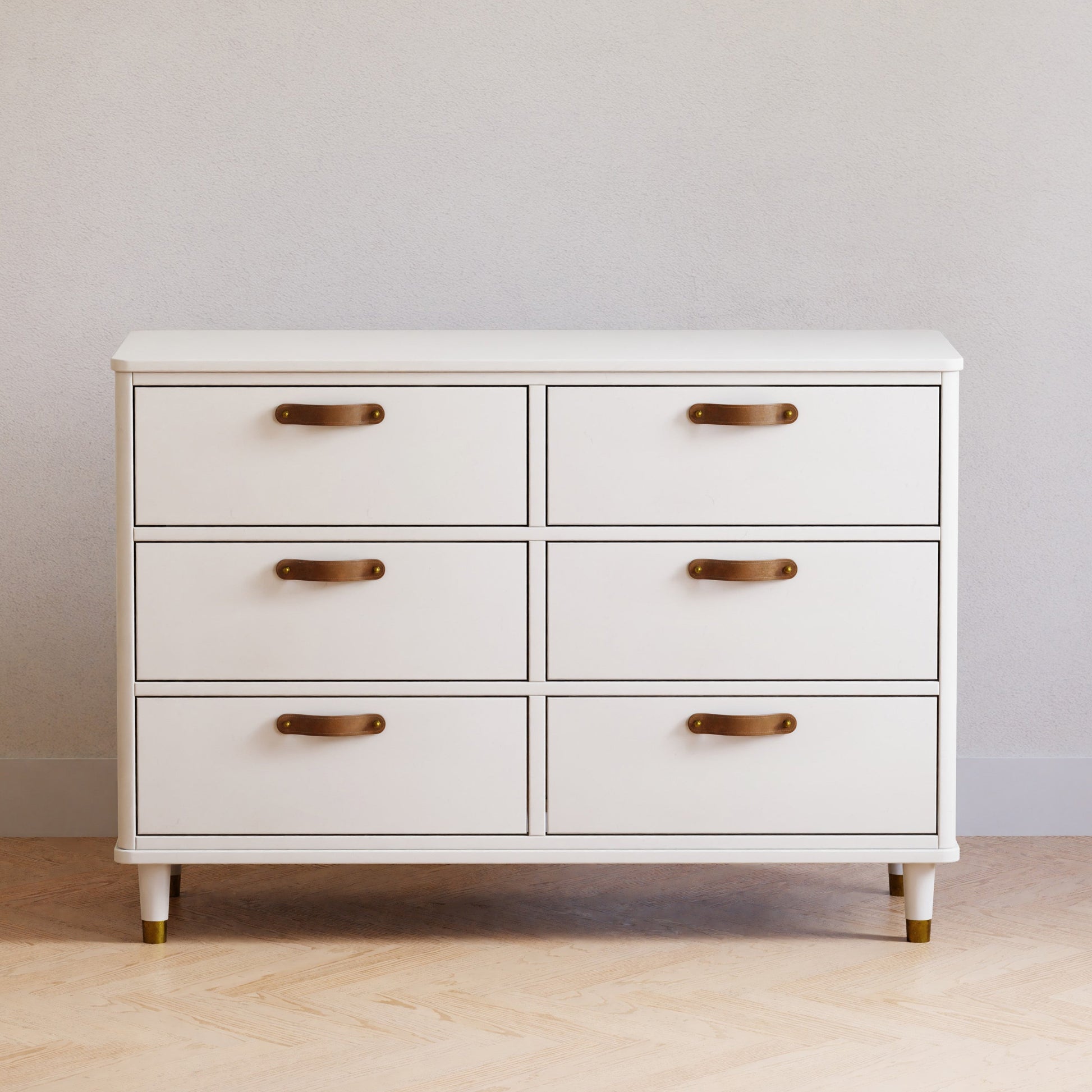 Namesake Dressers Warm White Namesake Tanner 6-Drawer Dresser