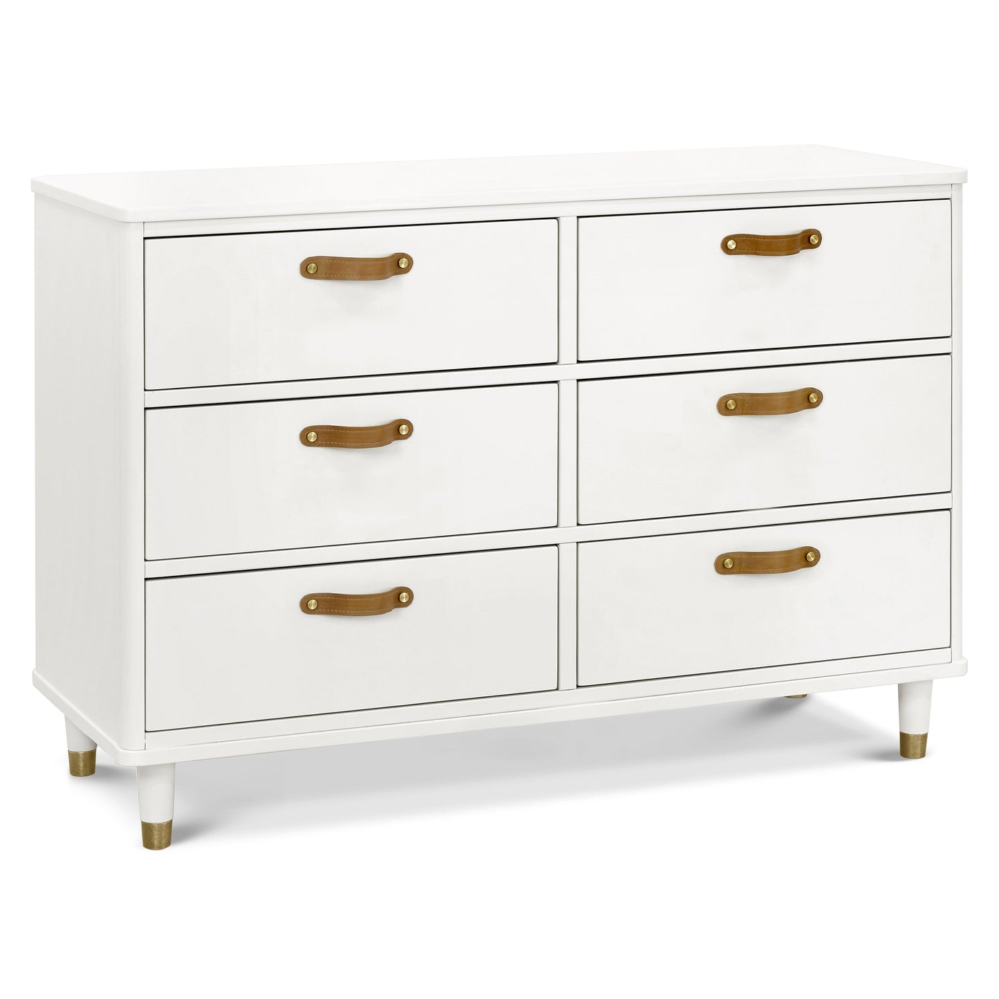 Namesake Dressers Warm White Namesake Tanner 6-Drawer Dresser