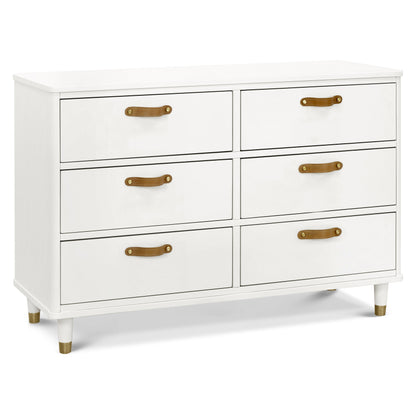 Namesake Dressers Warm White Namesake Tanner 6-Drawer Dresser