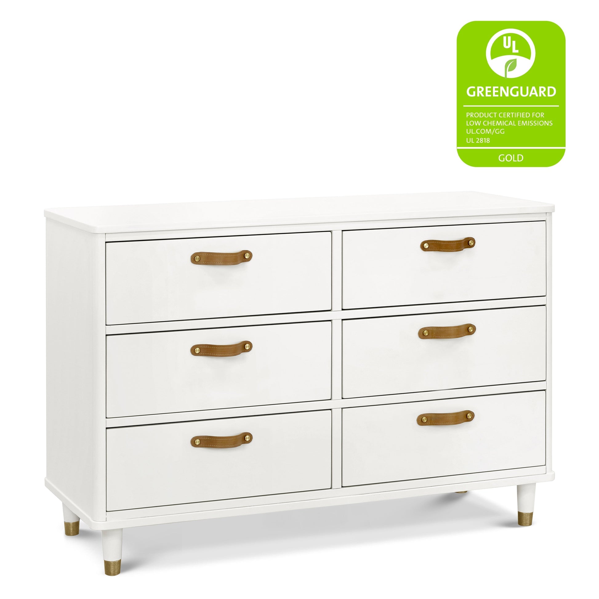 Namesake Dressers Warm White Namesake Tanner 6-Drawer Dresser