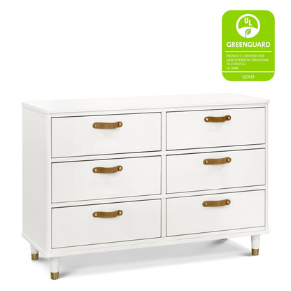 Namesake Dressers Warm White Namesake Tanner 6-Drawer Dresser