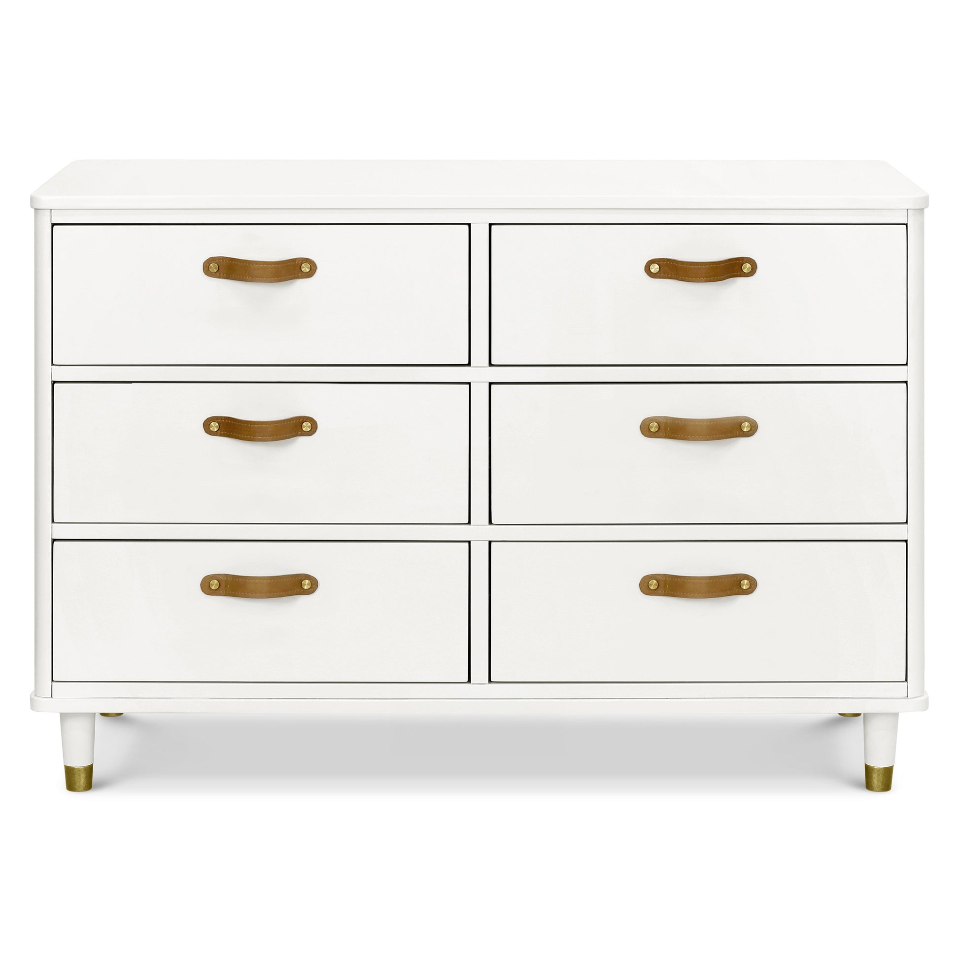 Namesake Dressers Warm White Namesake Tanner 6-Drawer Dresser