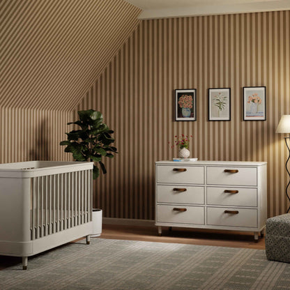 Namesake Dressers Warm White Namesake Tanner 6-Drawer Dresser