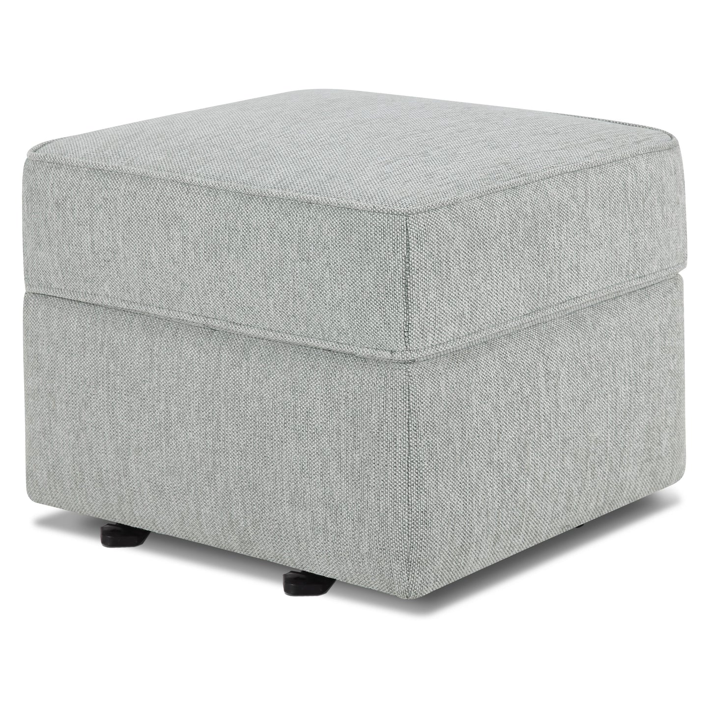 Namesake Ottomans Feathered Grey Weave Namesake Willa-Alden Gliding Ottoman