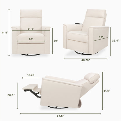 NamesakeNamesake Willa Deluxe Power Recliner and Swivel Glider with Heat & MassageBabysupermarket