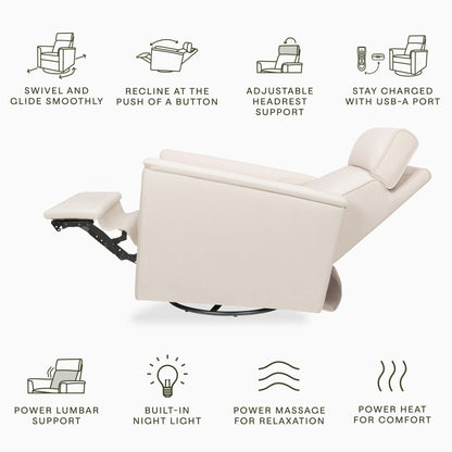 NamesakeNamesake Willa Deluxe Power Recliner and Swivel Glider with Heat & MassageBabysupermarket