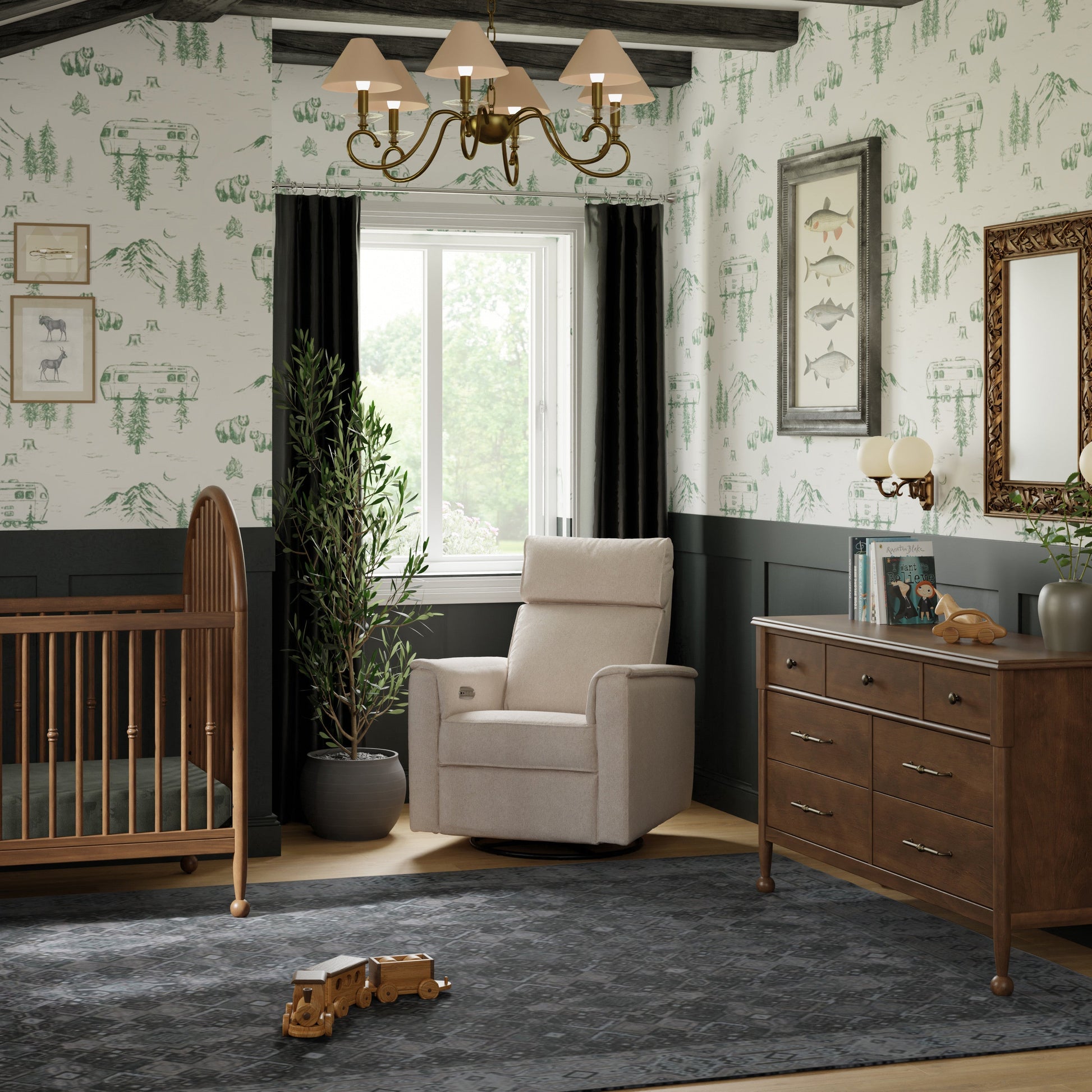 Namesake Gliders & Rockers Namesake Willa Plus Power Glider Recliner + Power Headrest