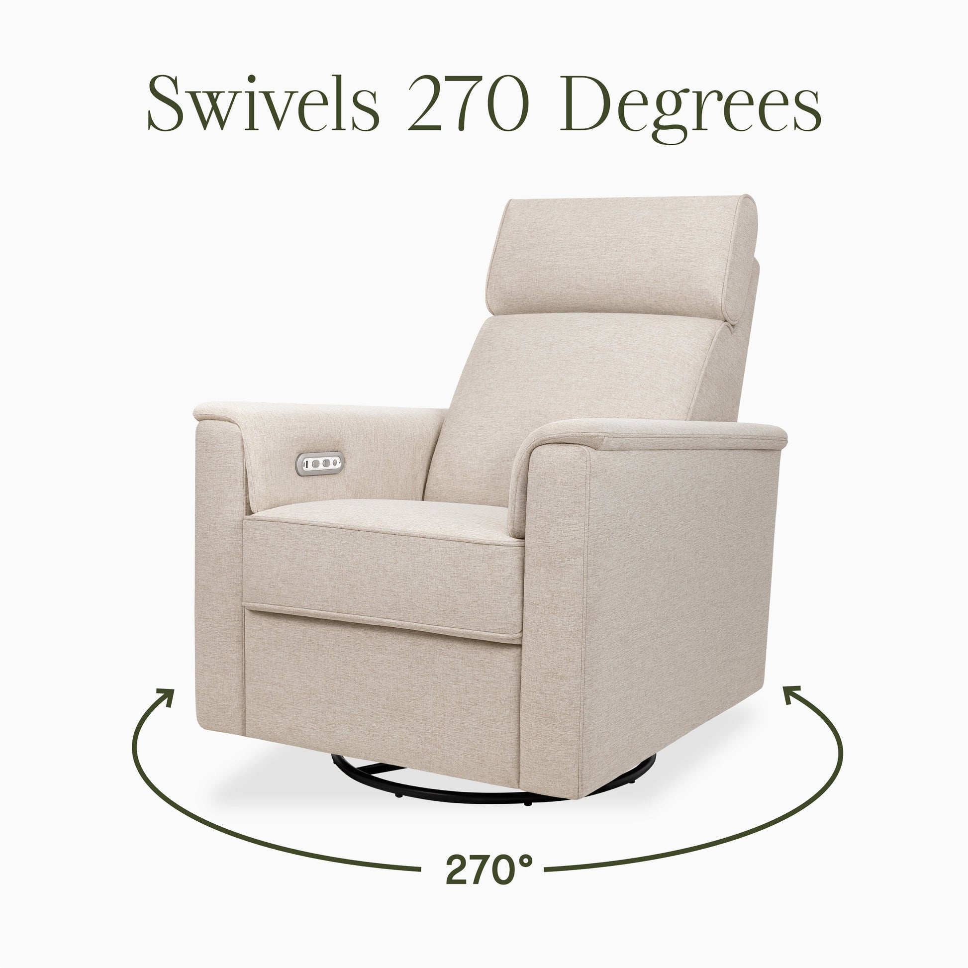 Namesake Gliders & Rockers Namesake Willa Plus Power Glider Recliner + Power Headrest