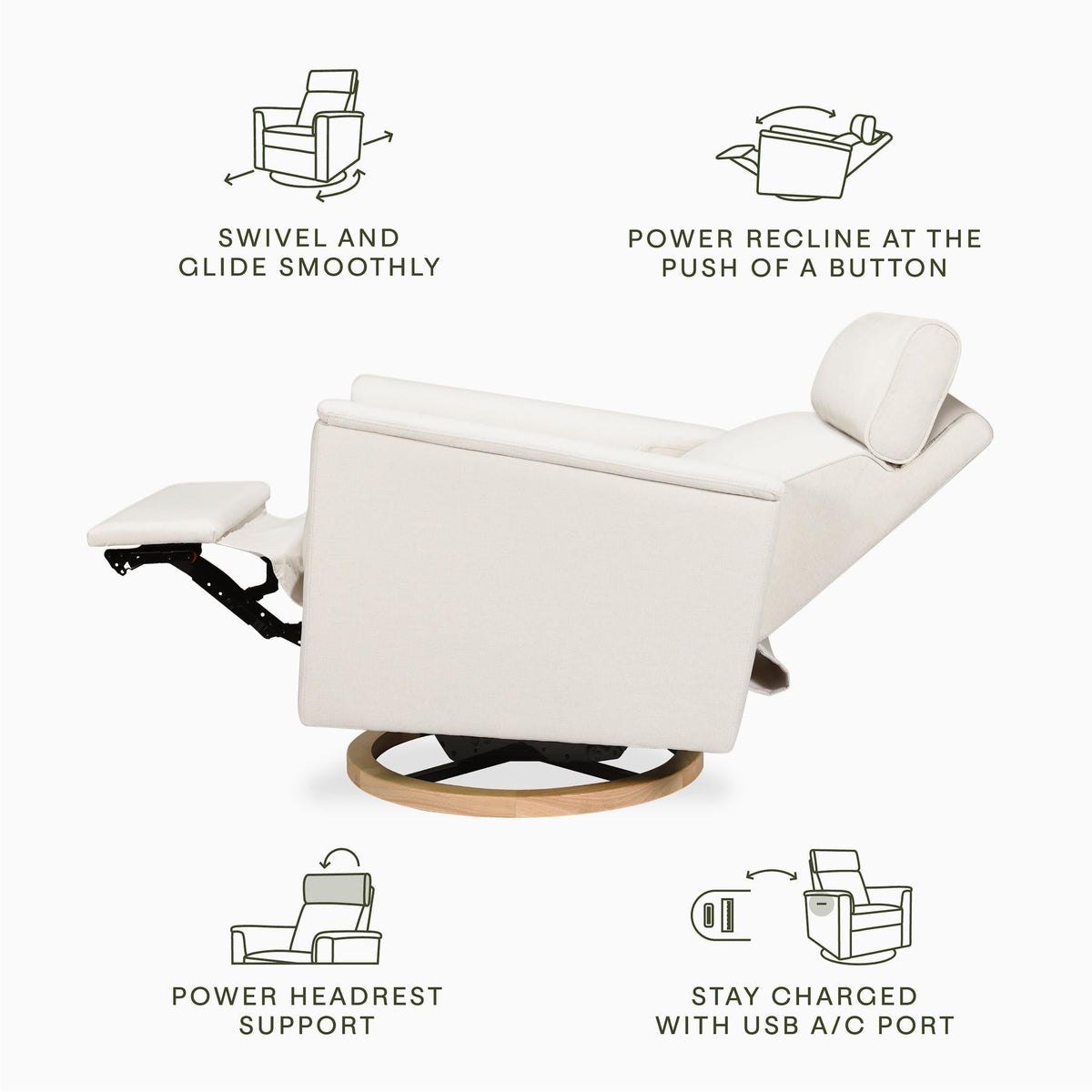 NamesakeNamesake Willa Plus Power Glider Recliner + Power HeadrestBabysupermarket