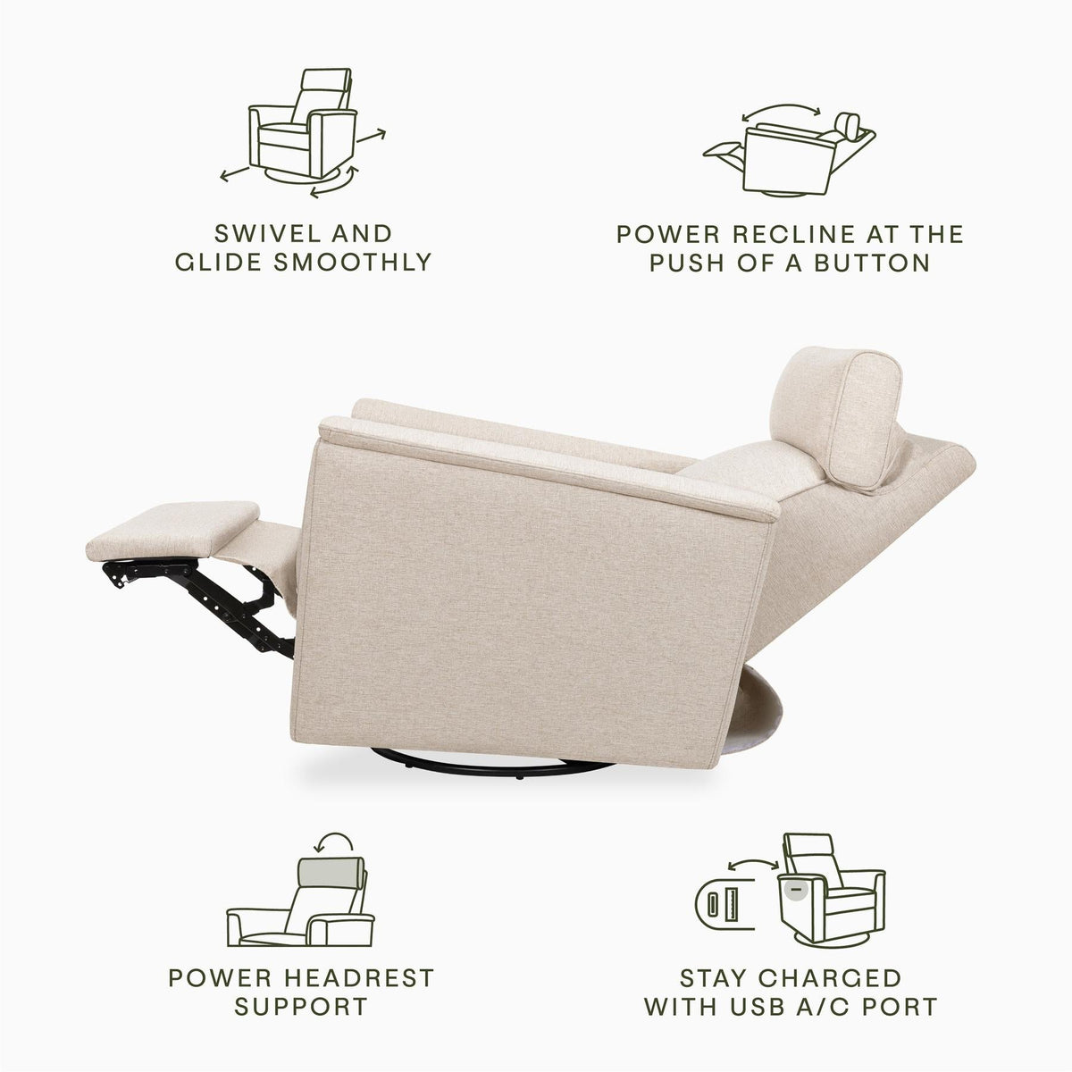 NamesakeNamesake Willa Plus Power Glider Recliner + Power HeadrestBabysupermarket