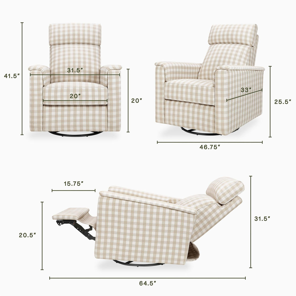 NamesakeNamesake Willa Pro Power Recliner & Swivel GliderBabysupermarket