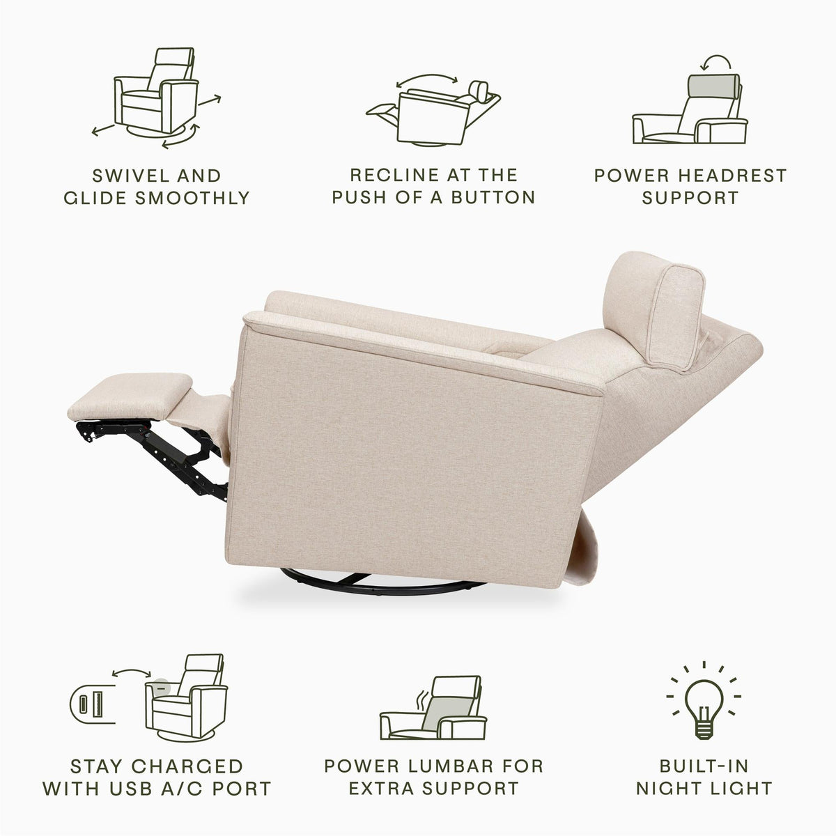 NamesakeNamesake Willa Pro Power Recliner & Swivel GliderBabysupermarket