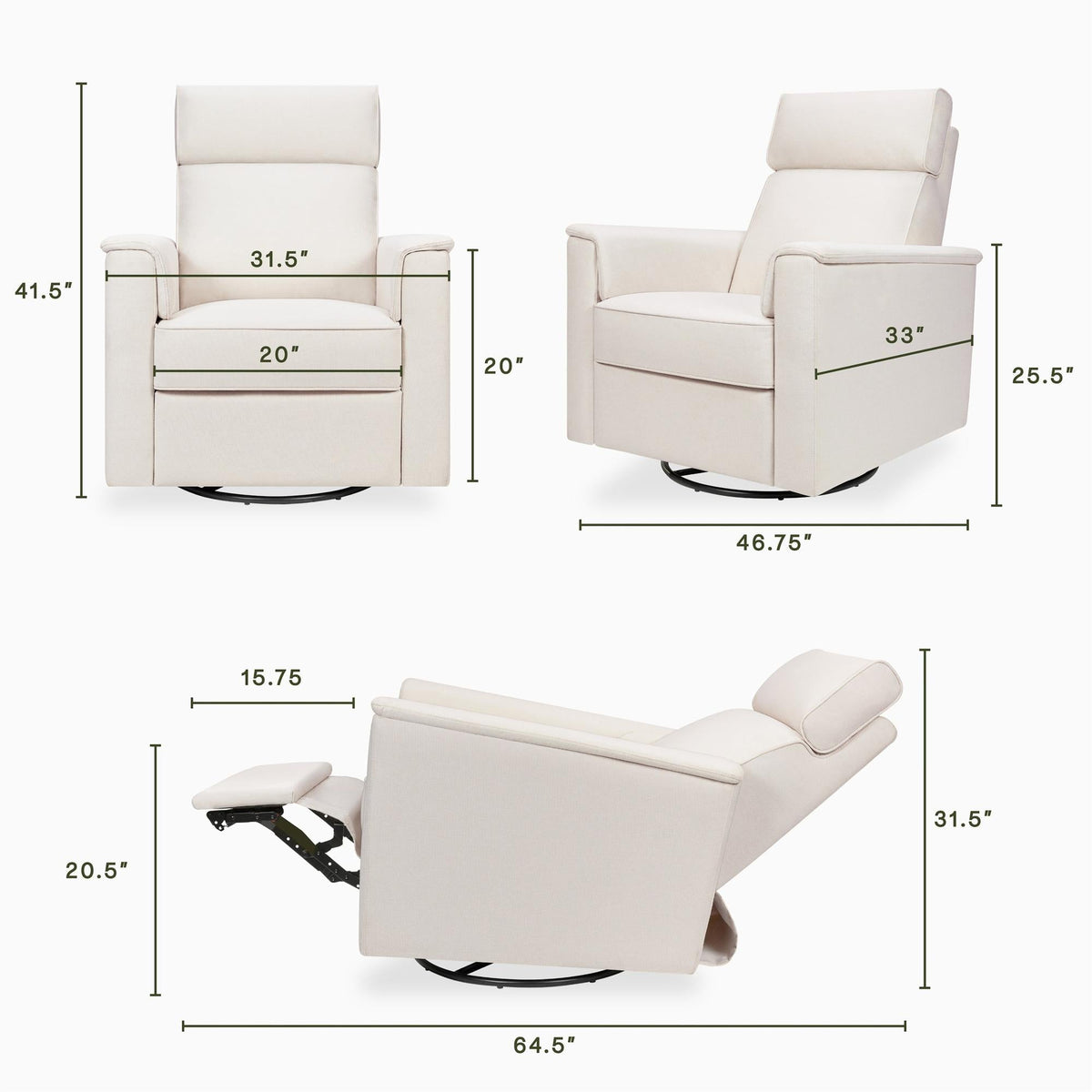 NamesakeNamesake Willa Pro Power Recliner & Swivel GliderBabysupermarket