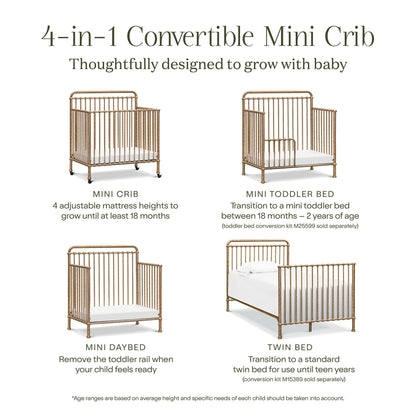 NamesakeNamesake Winston 4-in-1 Convertible Mini CribBabysupermarket