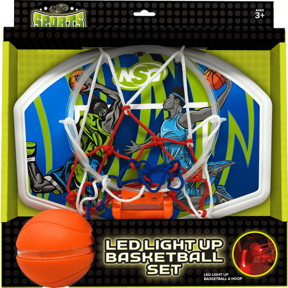 National Sporting Goods LED Light Up Basketball Set