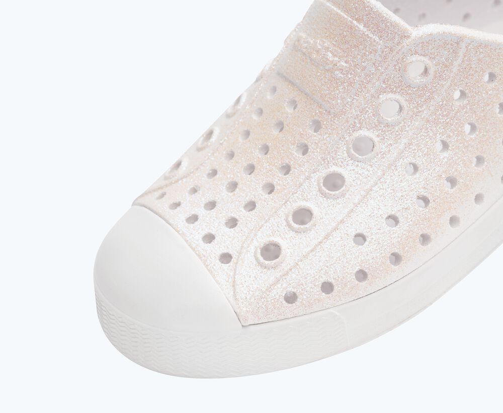 Native children shoes Native Shoes - Jefferson Bio-Bling Kids - Shell White Bling/Shell White