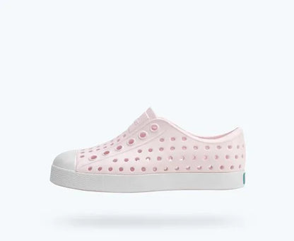 Native children shoes Milk Pink/Shell White / 4 Native Shoes - Jefferson Kids - Milk Pink/Shell White