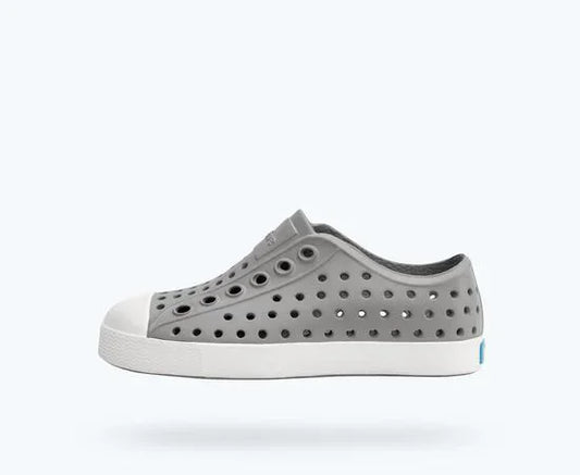 Native children shoes Pigeon Grey/White / 4 Native Shoes - Jefferson Kids - Pigeon Grey/Shell White