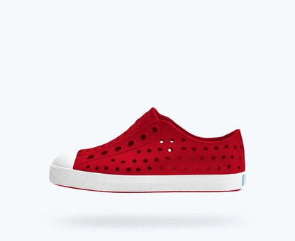 Native children shoes Ruby Red/Shell White / 4 Native Shoes - Jefferson Kids - Ruby Red/Shell White