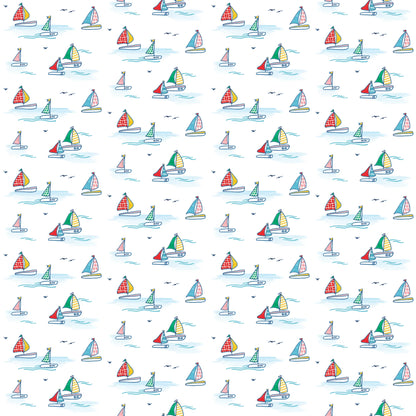 Nella June Boys Shirts Nella June Boys Sailboats Performance Polo