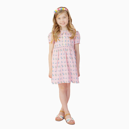 Nella June Girls Dresses Nella June Girls Poodle Rick Rack Dress