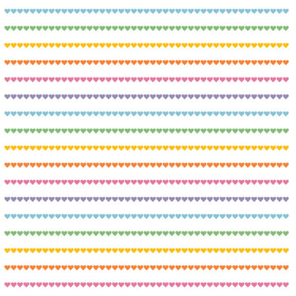 Nella June Girls Dresses Nella June Girls Rainbow Heart Stripe Knit Tennis Dress