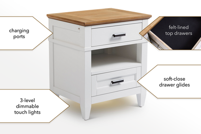 Parker HouseParker House Artisan Nightstand with LightsBabysupermarket