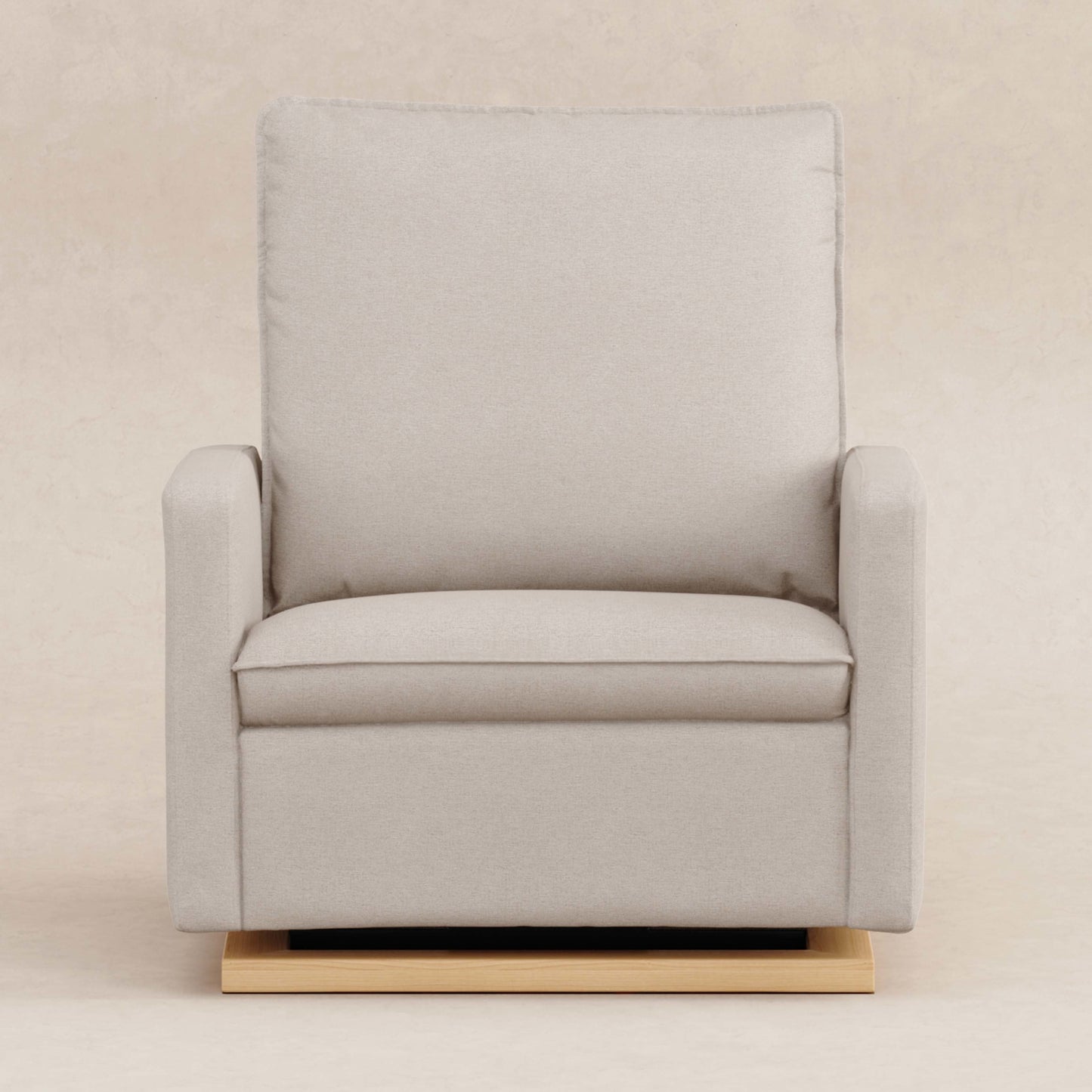 Babyletto Cali Pillowback Chair and a Half Glider in Eco-Performance Fabric | Water Repellent & Stain Resistant