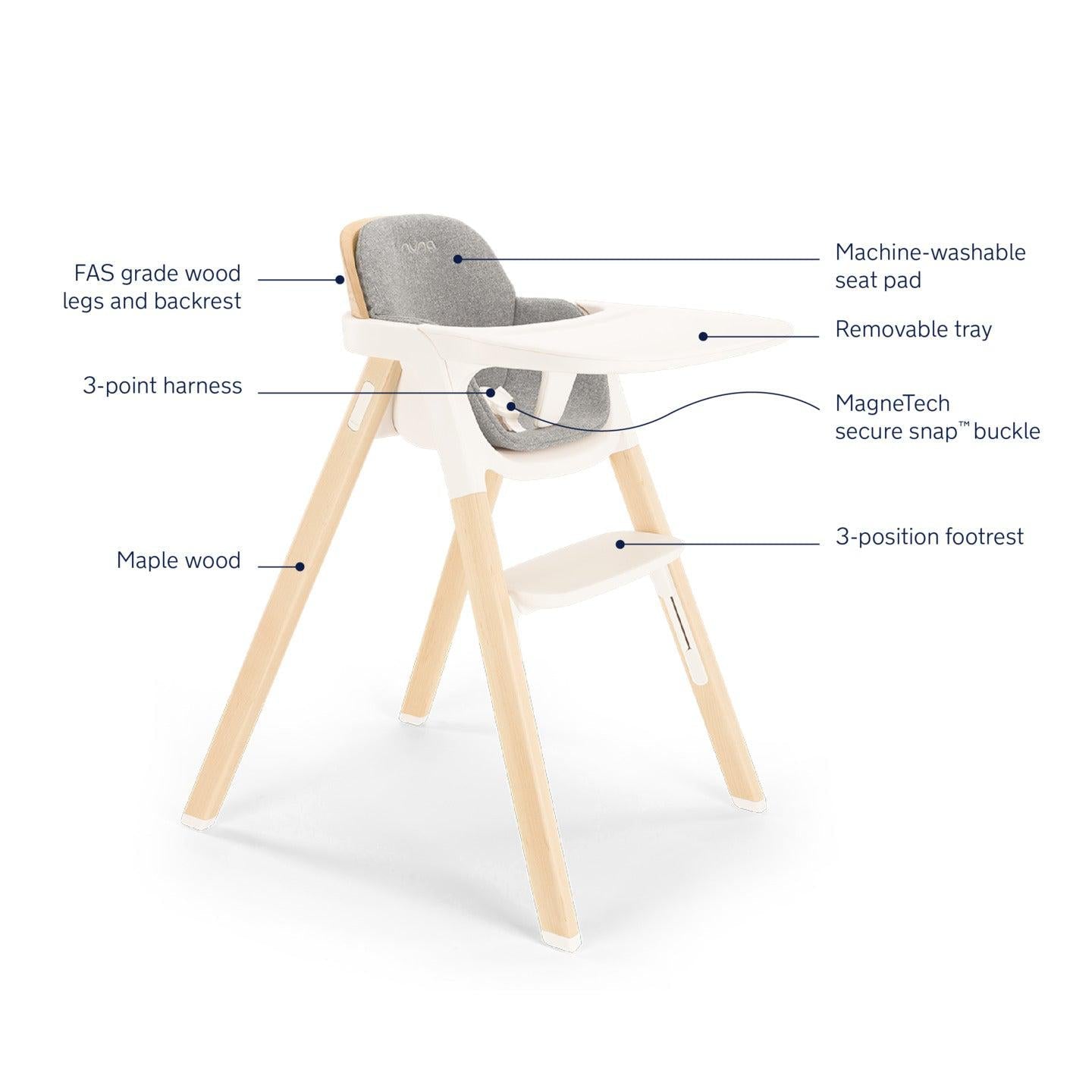 NUNA High Chairs and Booster Nuna Bryn High Chair