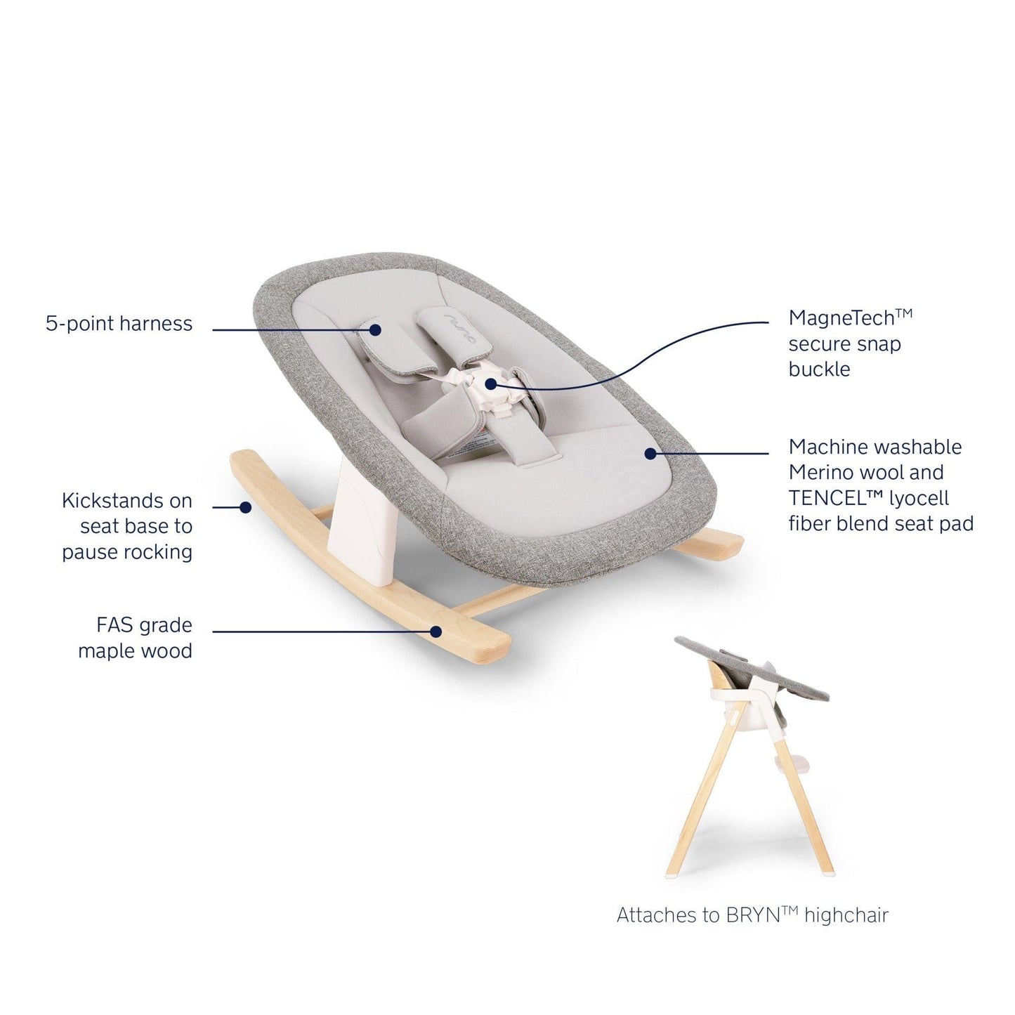 Nuna Baby Bouncers Nuna BRYN Newborn Rocker