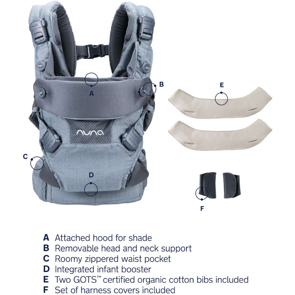 NUNA Front Nuna Cudl 4-in-1 Baby Carrier