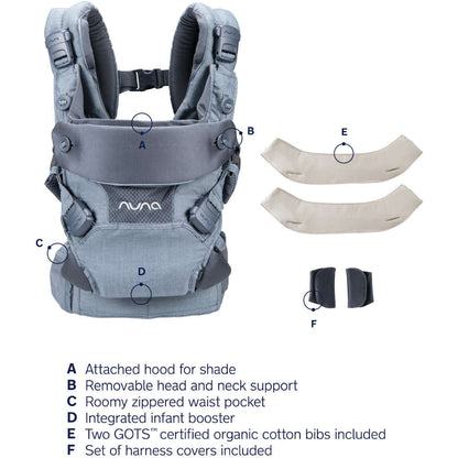 NUNA Front Nuna Cudl 4-in-1 Baby Carrier