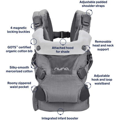 NUNA Front Nuna Cudl 4-in-1 Baby Carrier