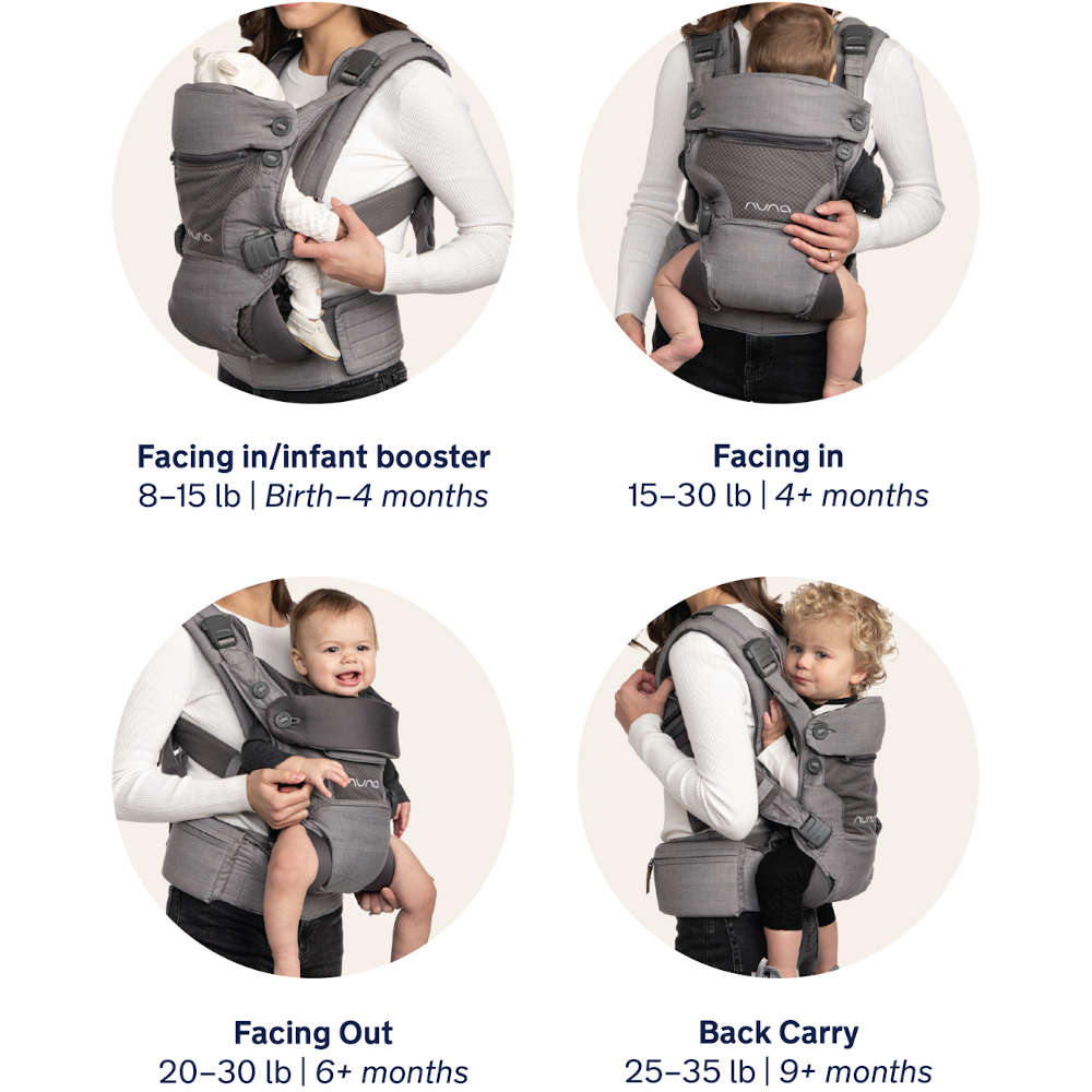 NUNA Front Nuna Cudl 4-in-1 Baby Carrier