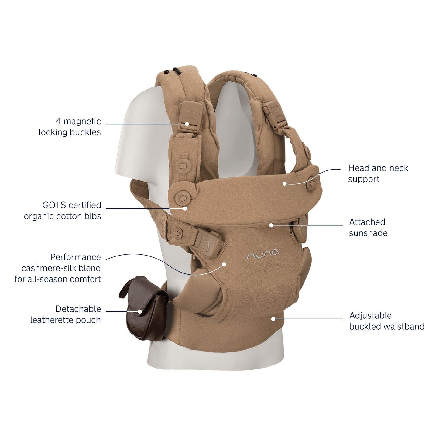 NUNA Front Nuna Cudl Luxe Baby Carrier