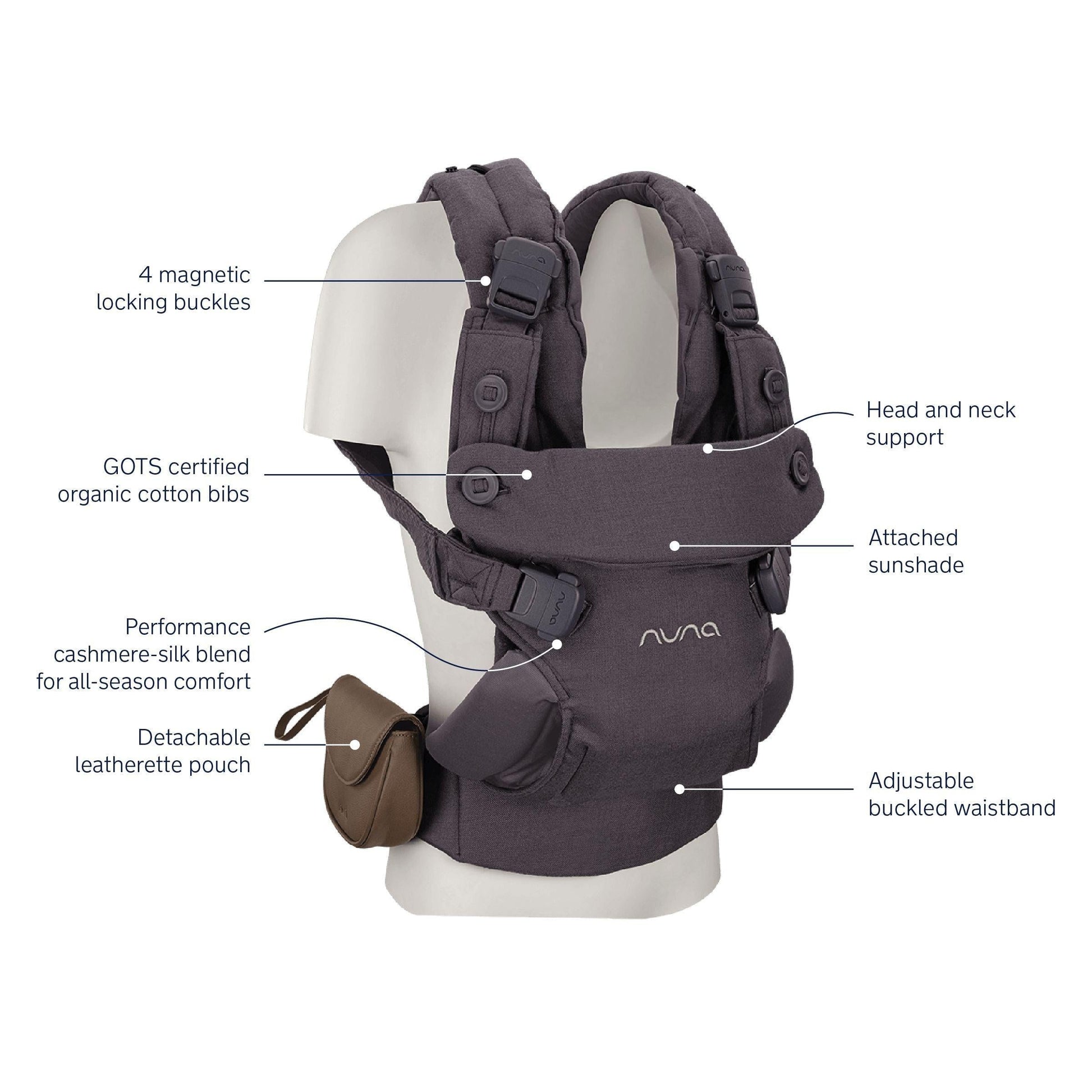 NUNA Front Nuna Cudl Luxe Baby Carrier