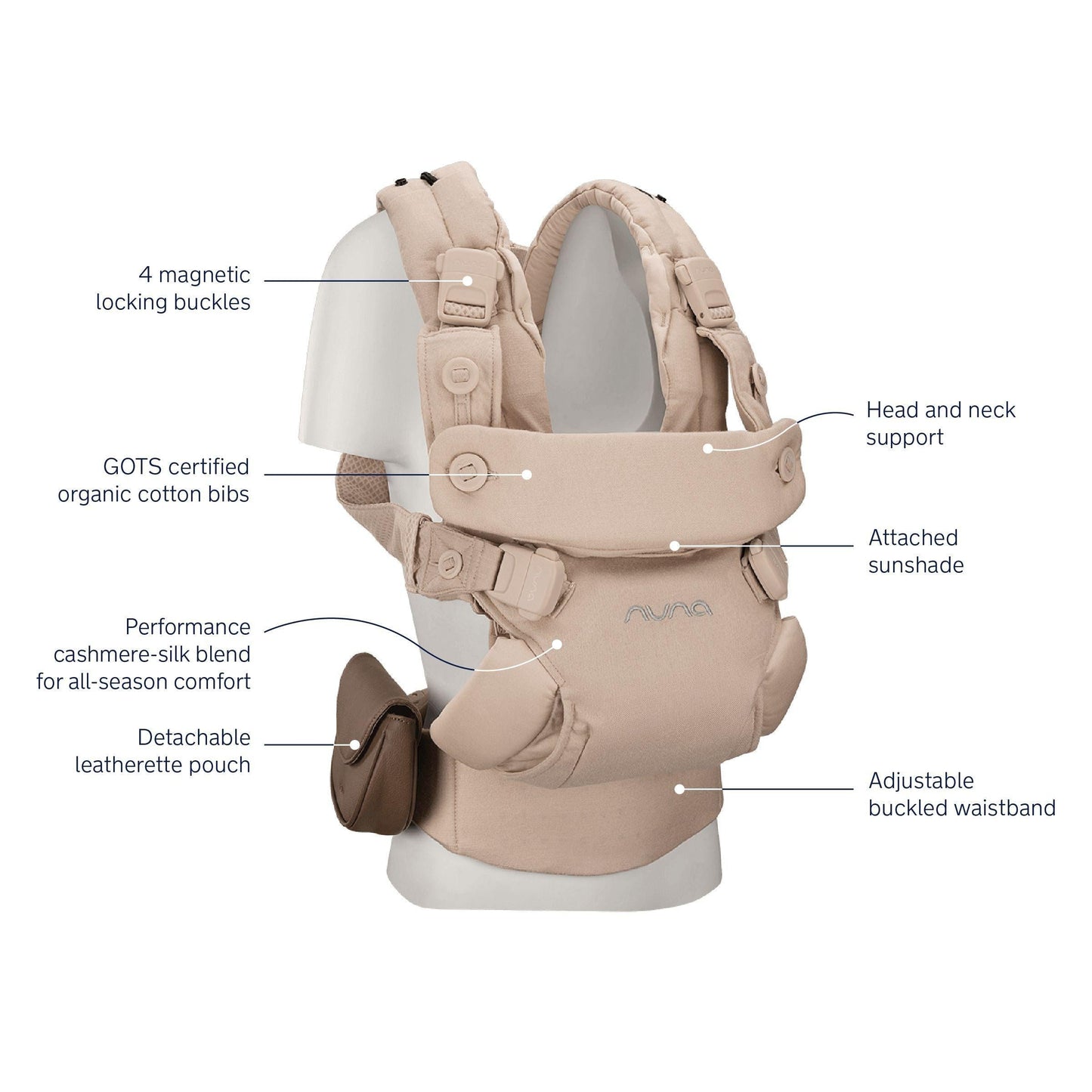 NUNA Front Nuna Cudl Luxe Baby Carrier