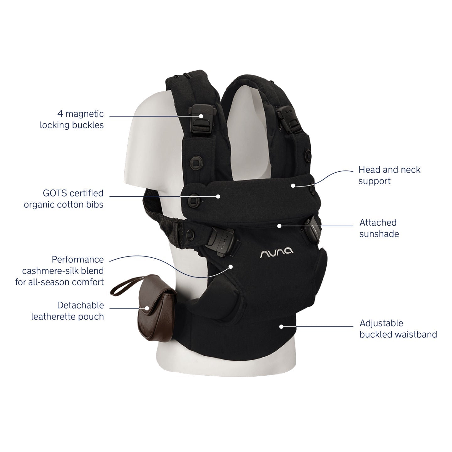 NUNA Front Nuna Cudl Luxe Baby Carrier