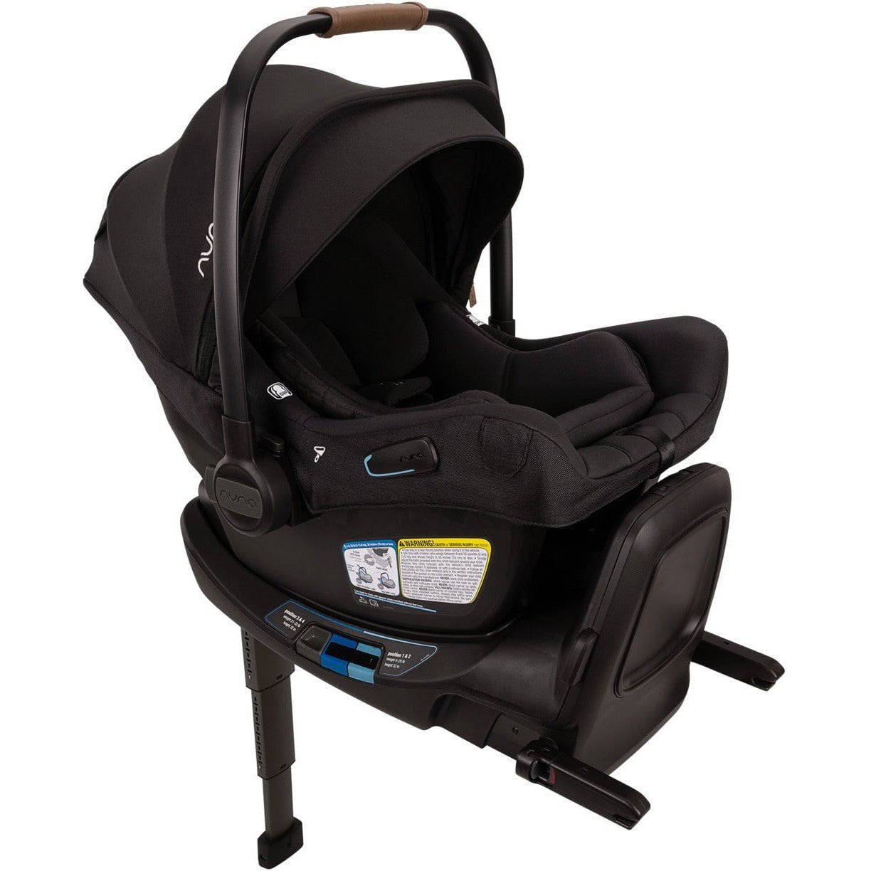 NUNA Travel Systems Caviar Nuna Demi Next Stroller + Pipa Aire RX Infant Car Seat Travel System