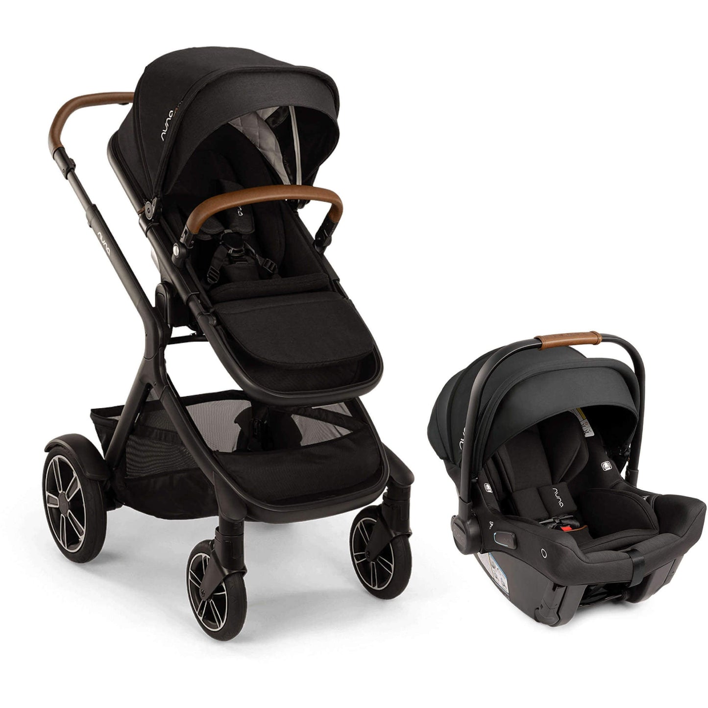 NUNA Travel Systems Caviar Nuna Demi Next with Travel Board + Pipa Urbn Travel System