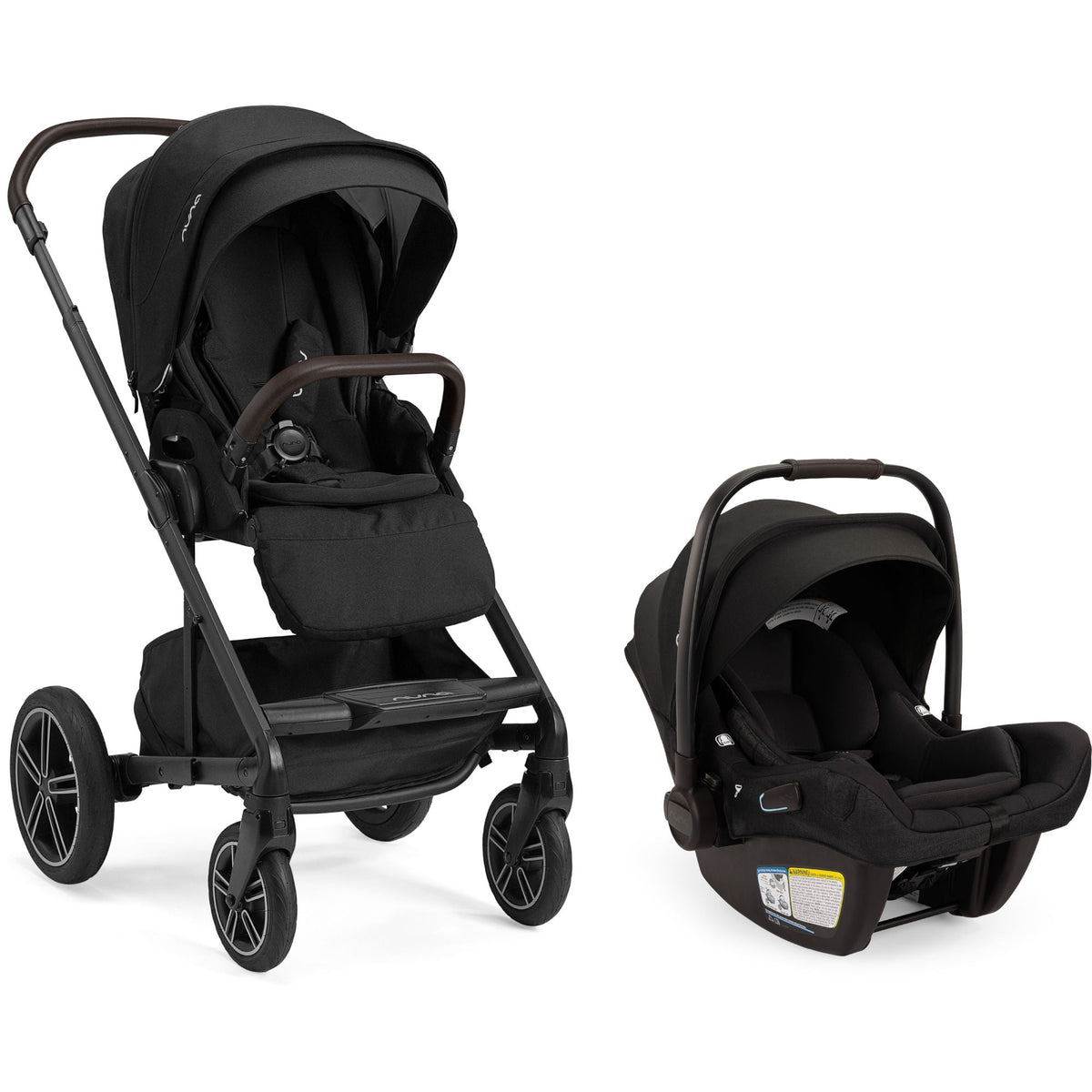 Nuna Travel Systems Caviar (Chocolate) Nuna MIXX Next + PIPA Aire RX Travel System