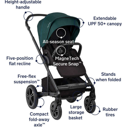 Nuna Standard Nuna MIXX Next Stroller with MagneTech Secure Snap